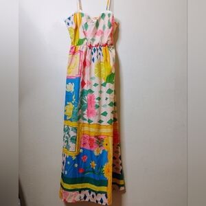 SHEIN Floral Long Dress Size Large